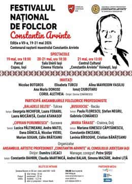 Festivalul Național de Folclor “Constantin Arvinte”, la Sala Unirii - Cinema Victoria, Iași