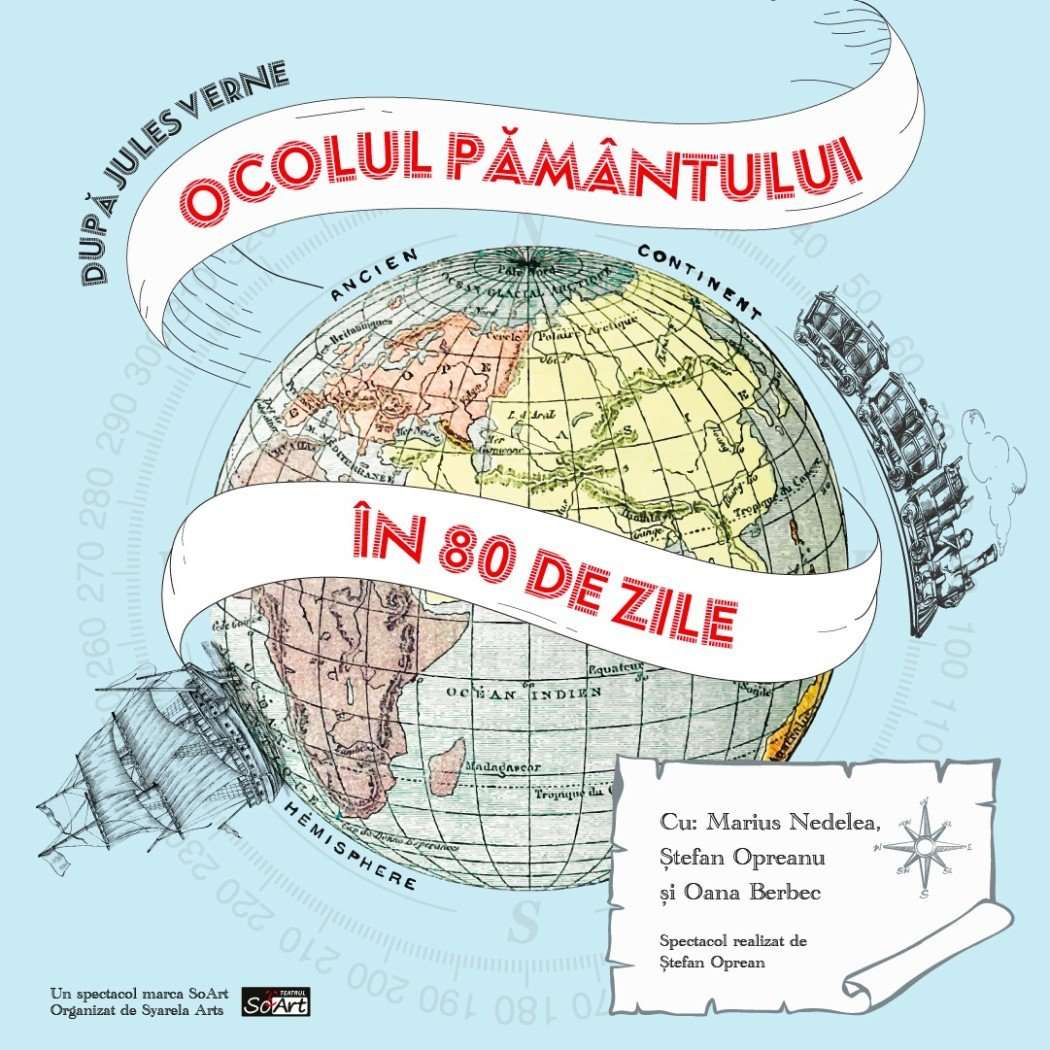 Ocolul pamantului in 80 zile - 19 iul 2026, la Teatrul Amzei, București