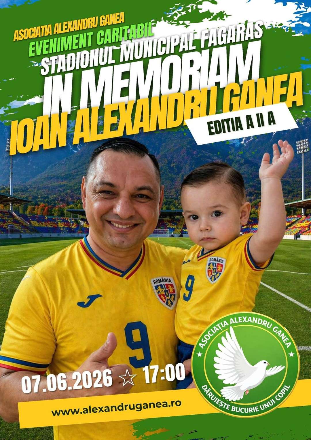 In Memoriam Ioan Alexandru Ganea - Eveniment Caritabil, Editia a II-a - 07 iun 2026, la Stadionul Municipal Fagaras, Fagaras
