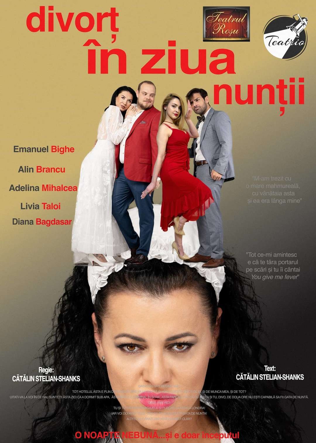 Divorț în Ziua Nunții, la Teatrul Roșu, București