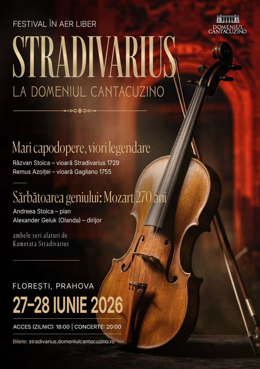 Stradivarius la Domeniul Cantacuzino, editia a IV-a - 27-28 iun 2026, la Domeniul Cantacuzino, Floresti, Prahova