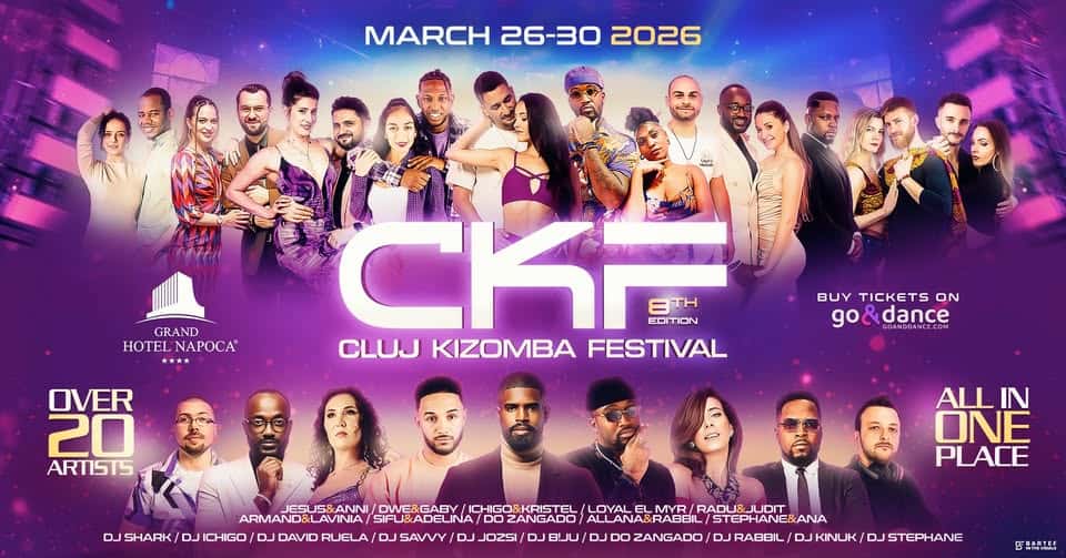 Cluj Kizomba Festival 8th Edition 2026, la Grand Hotel Napoca, Cluj-Napoca